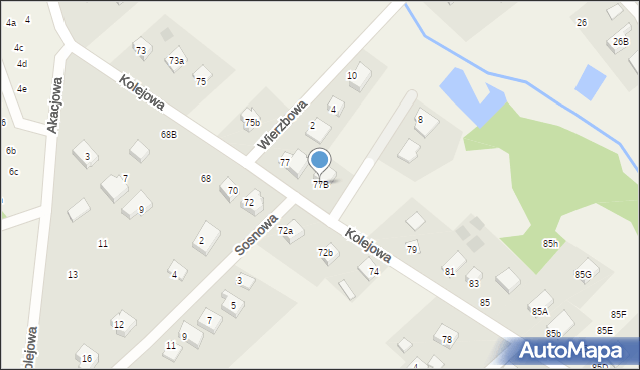 Klepacze, Kolejowa, 77B, mapa Klepacze