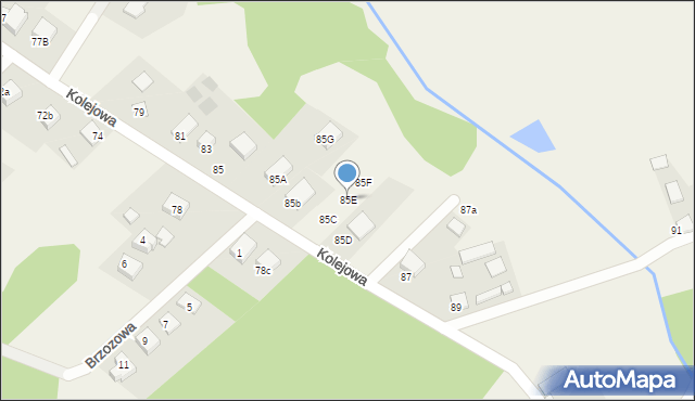 Klepacze, Kolejowa, 85E, mapa Klepacze