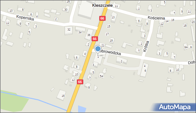 Kleszczele, Kolejowa, 1, mapa Kleszczele