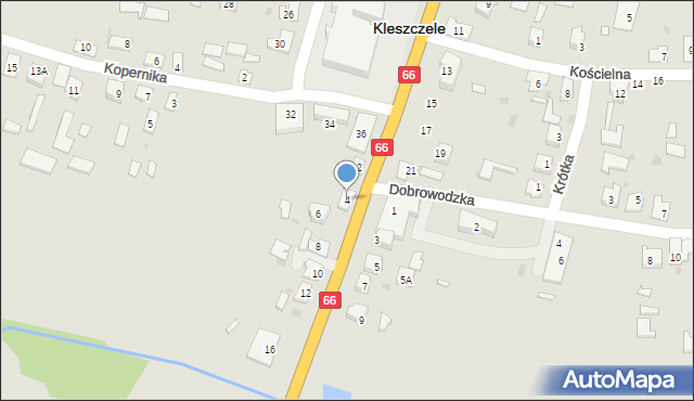 Kleszczele, Kolejowa, 4, mapa Kleszczele