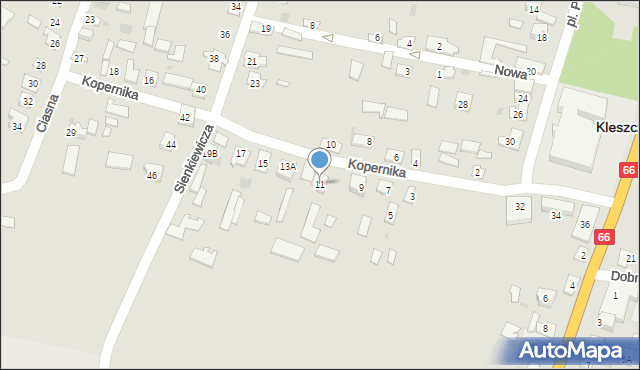 Kleszczele, Kopernika Mikołaja, 11, mapa Kleszczele
