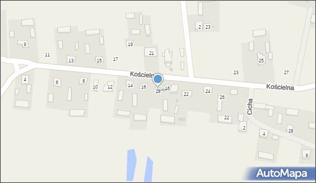 Klesztów, Kościelna, 18, mapa Klesztów