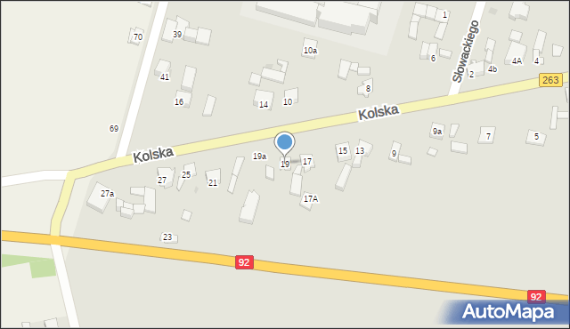 Kłodawa, Kolska, 19, mapa Kłodawa