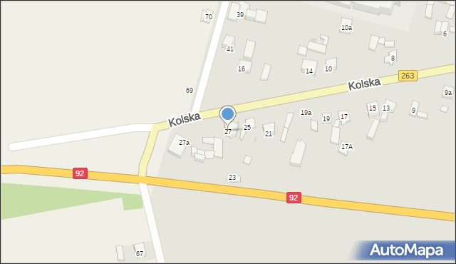 Kłodawa, Kolska, 27, mapa Kłodawa