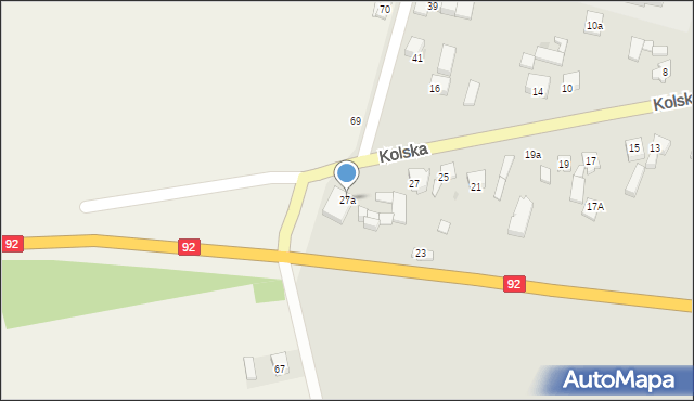 Kłodawa, Kolska, 27a, mapa Kłodawa