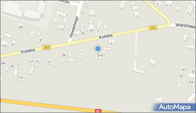 Kłodawa, Kolska, 5, mapa Kłodawa