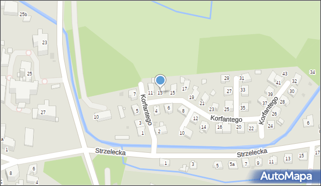 Kluczbork, Korfantego Wojciecha, 13, mapa Kluczbork