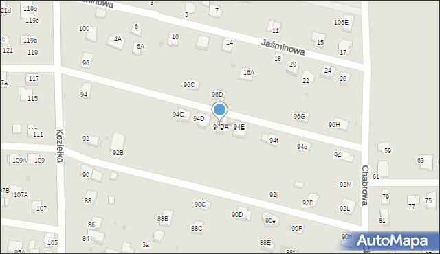 Knurów, Koziełka Alojzego, ks., 94DA, mapa Knurów