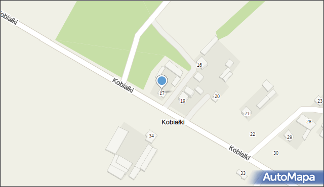 Kobiałki, Kobiałki, 17, mapa Kobiałki