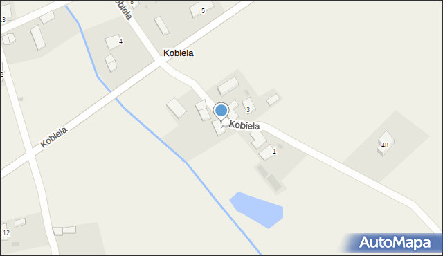 Kobiela, Kobiela, 2, mapa Kobiela