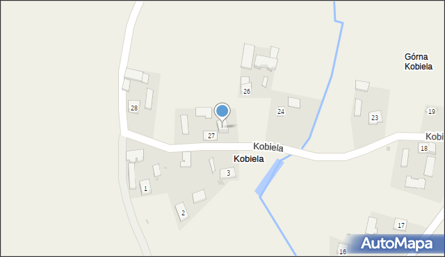 Kobiela, Kobiela, 27a, mapa Kobiela