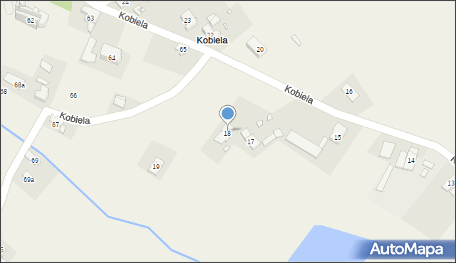 Kobiela, Kobiela, 18, mapa Kobiela