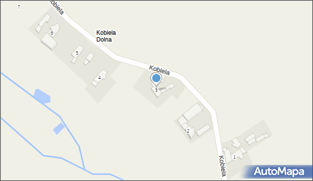 Kobiela, Kobiela, 3, mapa Kobiela