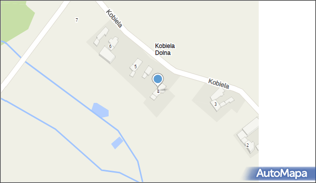 Kobiela, Kobiela, 4, mapa Kobiela