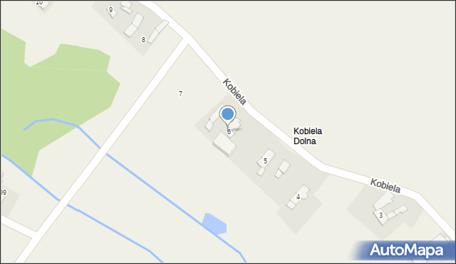 Kobiela, Kobiela, 6, mapa Kobiela