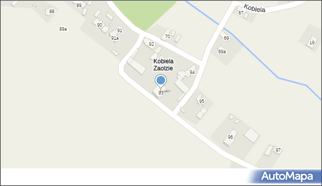 Kobiela, Kobiela, 93, mapa Kobiela