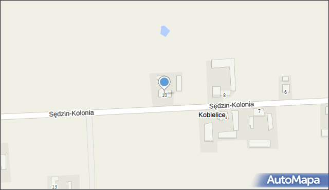 Kobielice, Kobielice, 10, mapa Kobielice