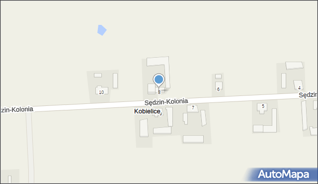 Kobielice, Kobielice, 8, mapa Kobielice