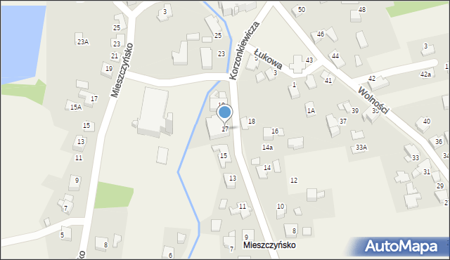 Kobiernice, Korzonkiewicza, ks., 17, mapa Kobiernice