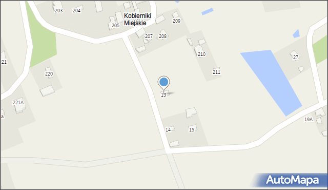 Kobierniki, Kobierniki, 13, mapa Kobierniki