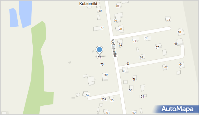 Kobierniki, Kobierniki, 74, mapa Kobierniki