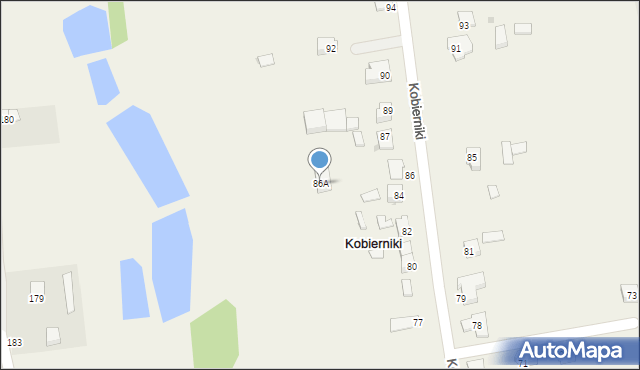 Kobierniki, Kobierniki, 86A, mapa Kobierniki