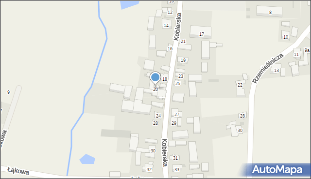 Kobierno, Kobierska, 20, mapa Kobierno