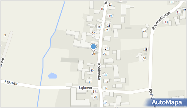 Kobierno, Kobierska, 28, mapa Kobierno