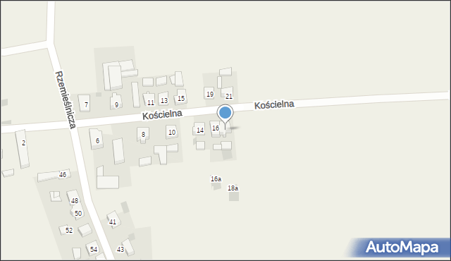 Kobierno, Kościelna, 18, mapa Kobierno