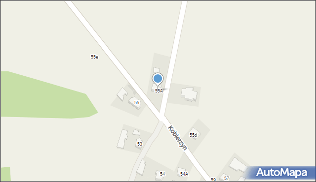 Kobierzyn, Kobierzyn, 55A, mapa Kobierzyn