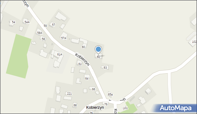 Kobierzyn, Kobierzyn, 62, mapa Kobierzyn