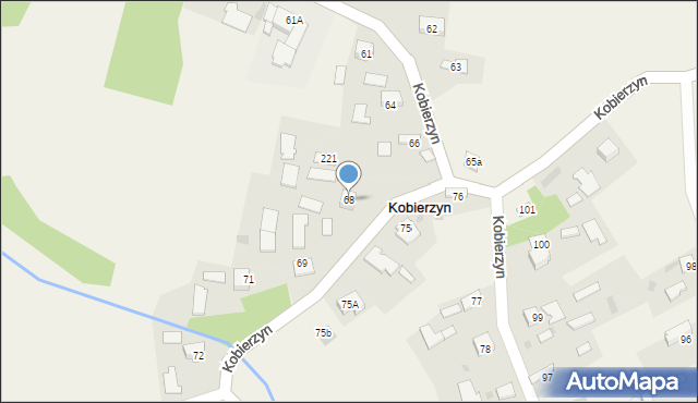 Kobierzyn, Kobierzyn, 68, mapa Kobierzyn