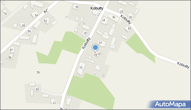 Kobułty, Kobułty, 13, mapa Kobułty