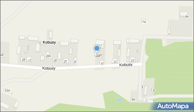 Kobusy, Kobusy, 12a, mapa Kobusy