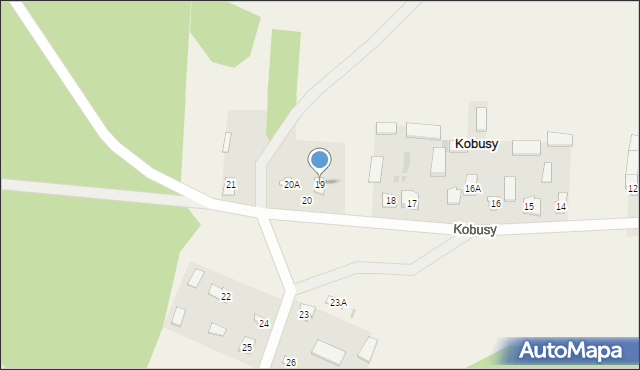 Kobusy, Kobusy, 19, mapa Kobusy