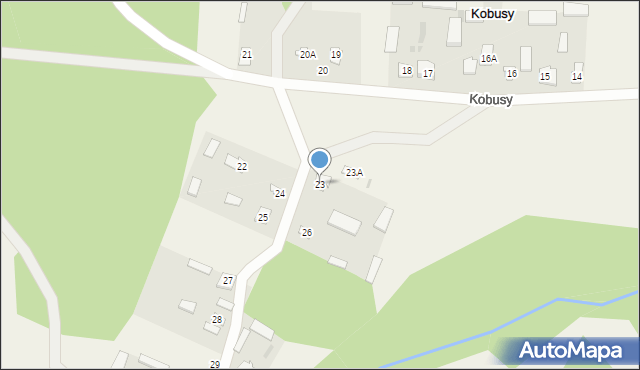 Kobusy, Kobusy, 23, mapa Kobusy