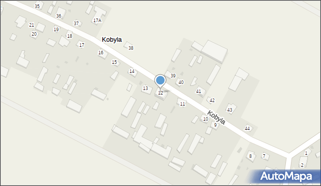 Kobyla, Kobyla, 12, mapa Kobyla