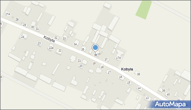 Kobyla, Kobyla, 36, mapa Kobyla