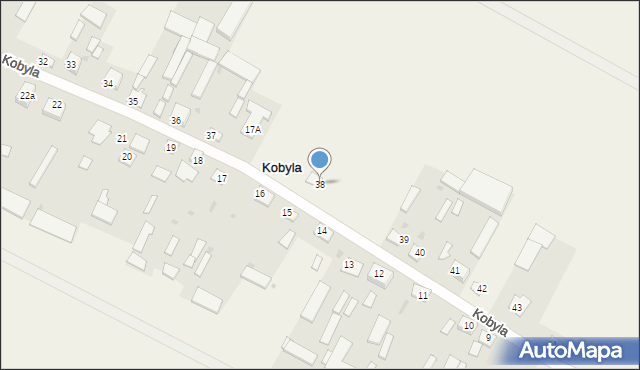 Kobyla, Kobyla, 38, mapa Kobyla