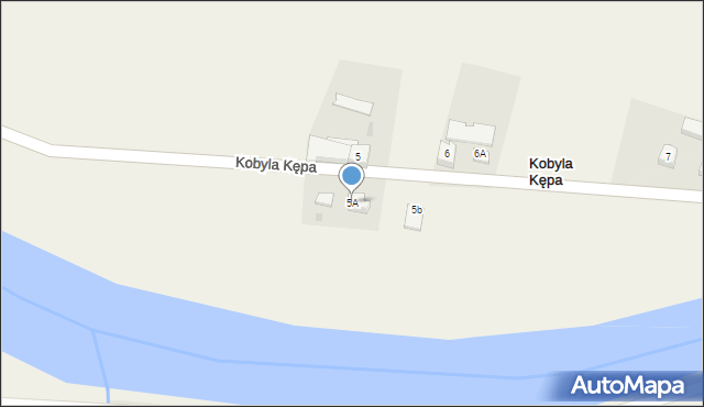 Kobyla Kępa, Kobyla Kępa, 5A, mapa Kobyla Kępa