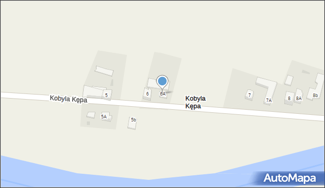 Kobyla Kępa, Kobyla Kępa, 6A, mapa Kobyla Kępa