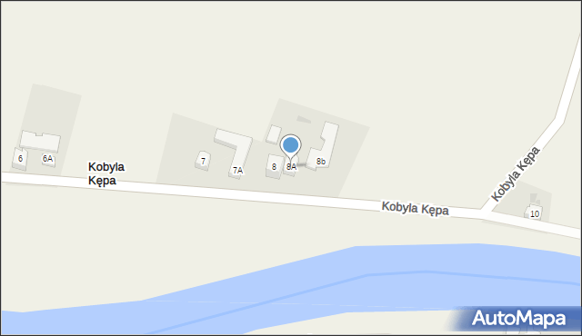 Kobyla Kępa, Kobyla Kępa, 8A, mapa Kobyla Kępa