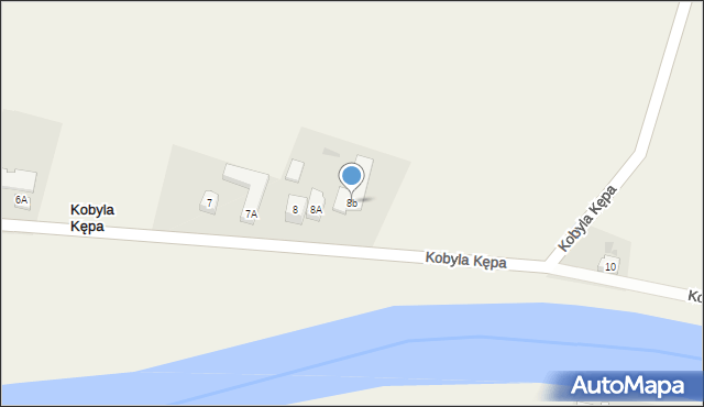 Kobyla Kępa, Kobyla Kępa, 8b, mapa Kobyla Kępa