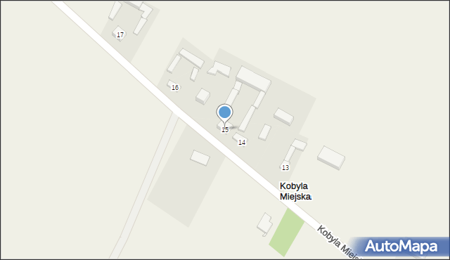 Kobyla Miejska, Kobyla Miejska, 15, mapa Kobyla Miejska