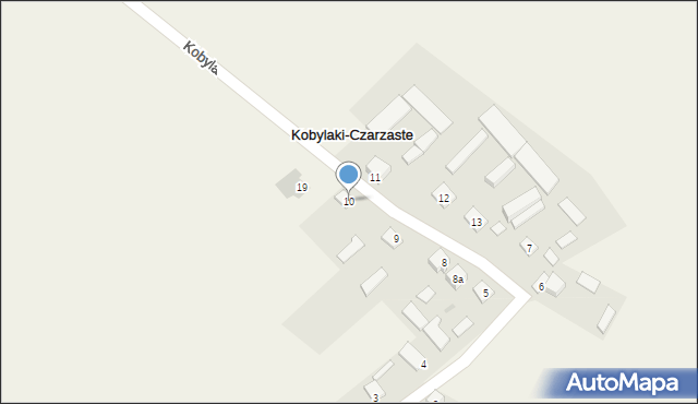 Kobylaki-Czarzaste, Kobylaki-Czarzaste, 10, mapa Kobylaki-Czarzaste