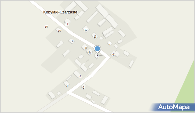 Kobylaki-Czarzaste, Kobylaki-Czarzaste, 5, mapa Kobylaki-Czarzaste