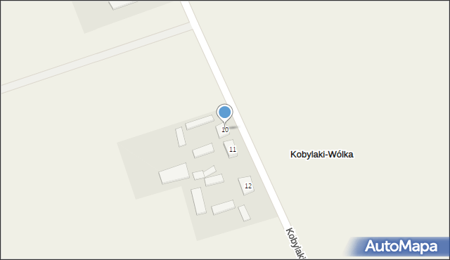 Kobylaki-Wólka, Kobylaki-Wólka, 10, mapa Kobylaki-Wólka