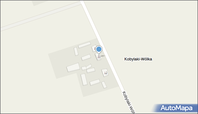 Kobylaki-Wólka, Kobylaki-Wólka, 11, mapa Kobylaki-Wólka