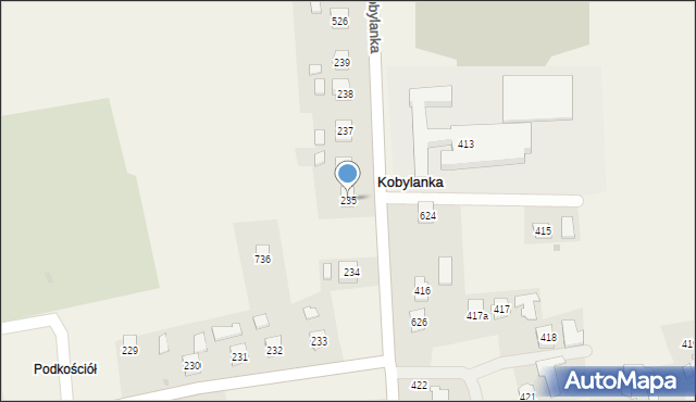 Kobylanka, Kobylanka, 235, mapa Kobylanka