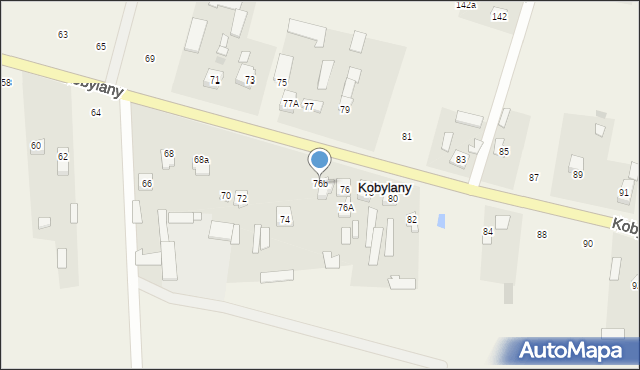 Kobylany, Kobylany, 76b, mapa Kobylany